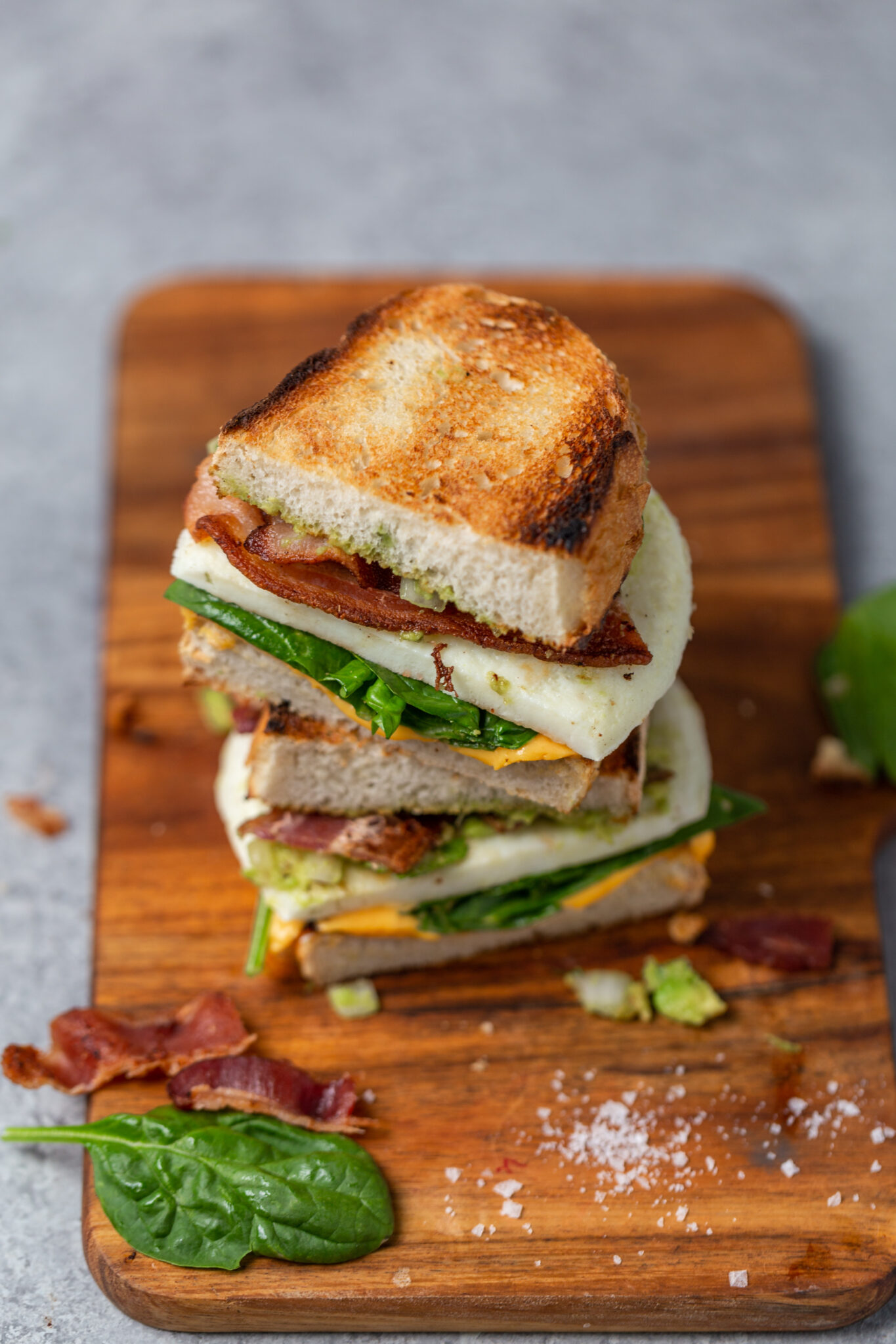 Egg White Patty & Bacon Breakfast Sandwiches - Good Food Made Simple